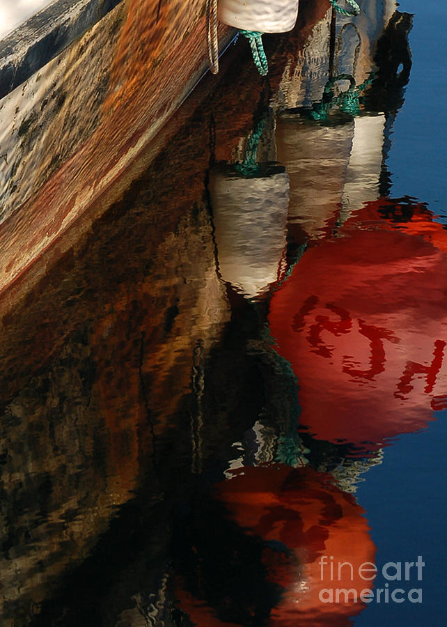 Buoy Reflection I Photograph by Chuck Flewelling