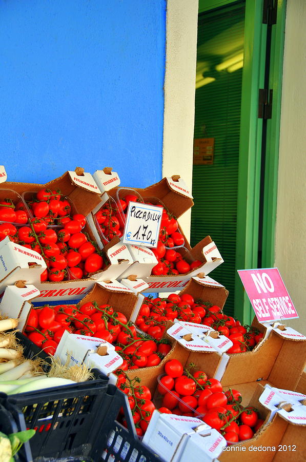 Burano Red Tomatoes Photograph by Cornelia DeDona