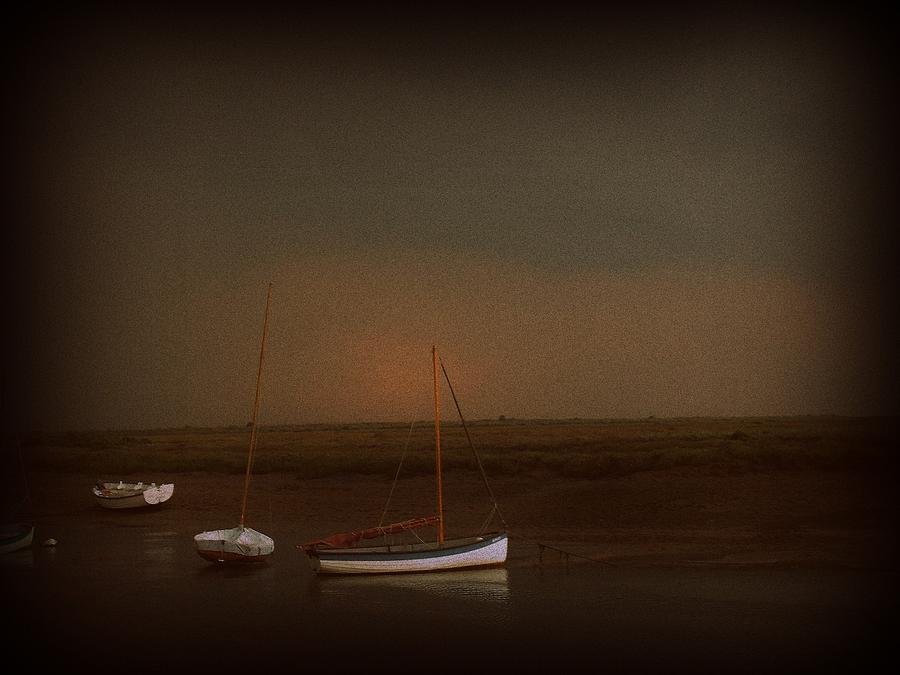 Boat Photograph - Burnham Overy Staithe by Ellenor Rose Russell