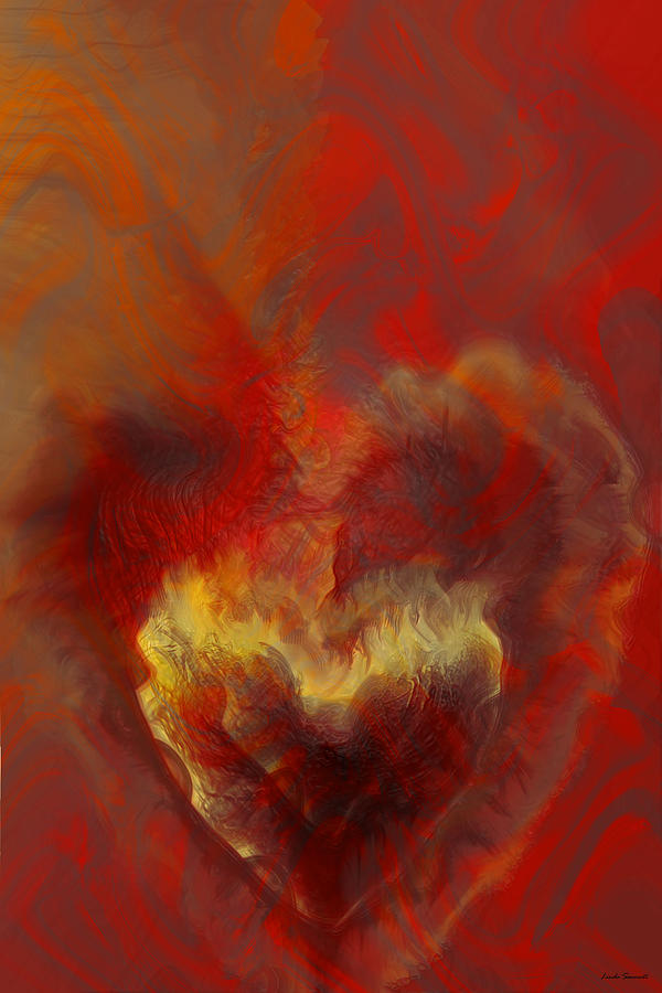 Burning Love Digital Art by Linda Sannuti
