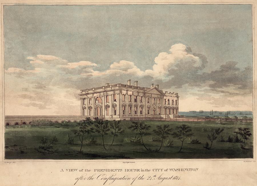 Burnt Out White House. A View Photograph by Everett - Fine Art America