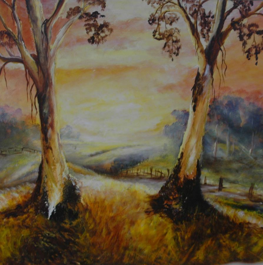 Bush Sunrise Painting by Glen Johnson