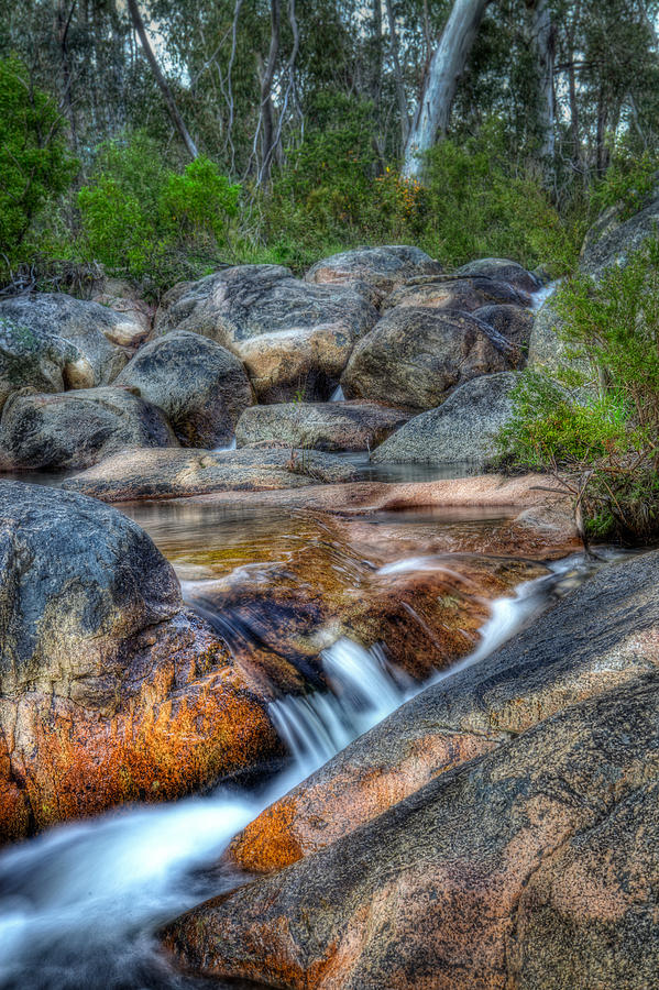 Landscape Photograph - Bush Water Rocks by Brendan Maunder
