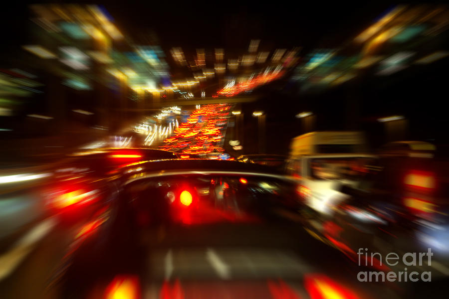 Transportation Photograph - Busy Highway by Carlos Caetano