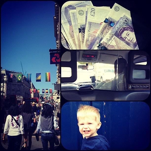 London Photograph - Busy Streets. Weird Money With Sparkle by Stephanie Brown