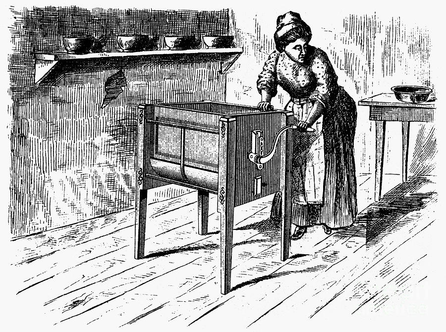 Butter Churn, 1872 Photograph by Granger Pixels