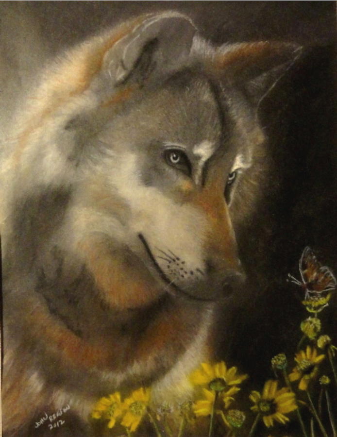 Butter-Wolf Pastel by John Brisson