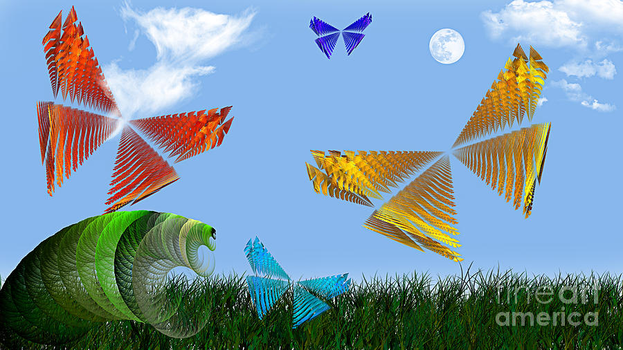 Butterflies Are Free To Fly Digital Art by Andee Design