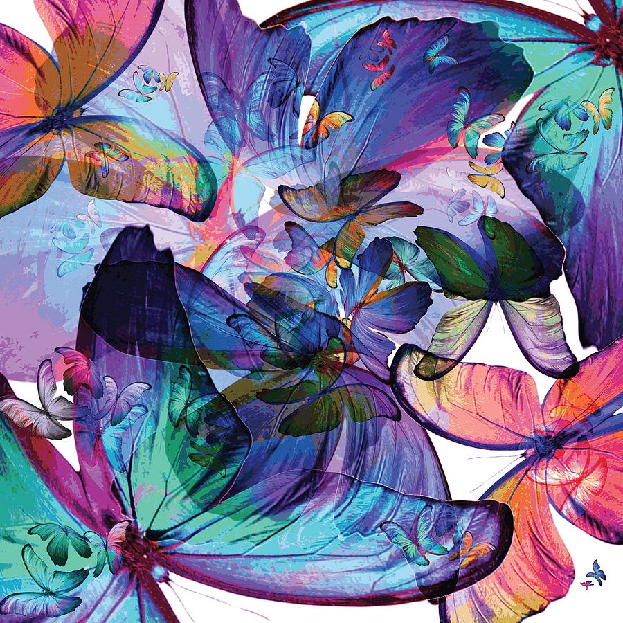Insects Digital Art - Butterflies from Wonderland by Christopher Crawford