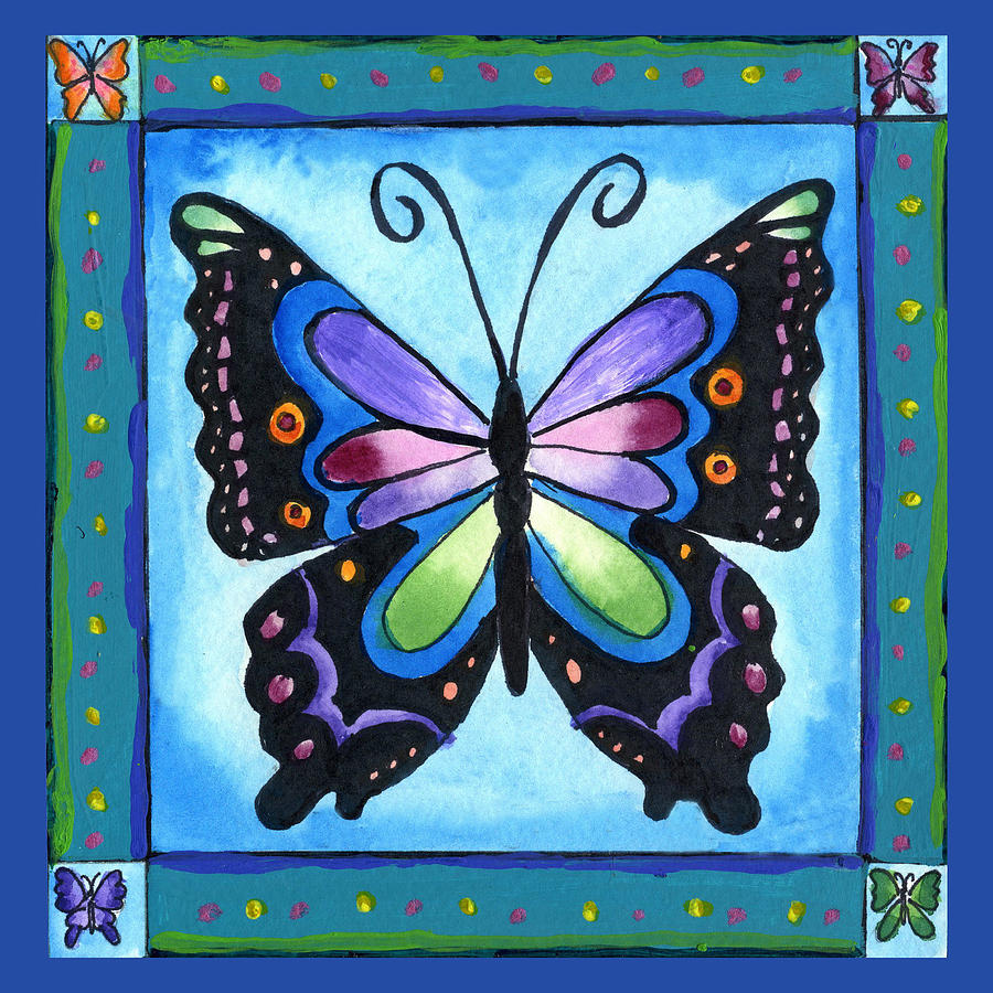 Butterfly Painting by Pamela  Corwin