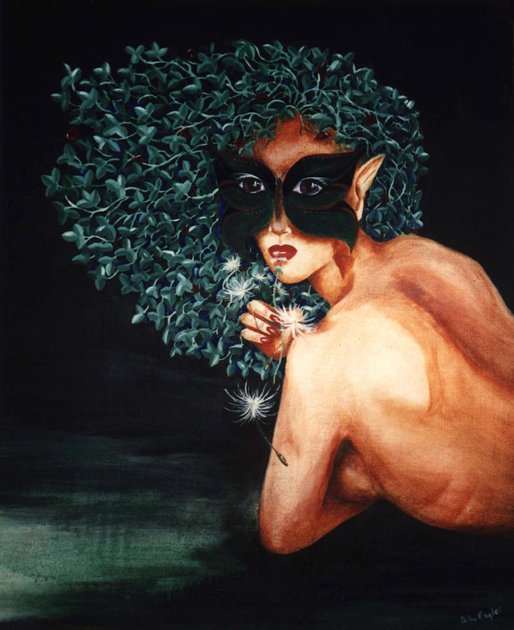 Butterfly Woman Painting by Sheri Lauren