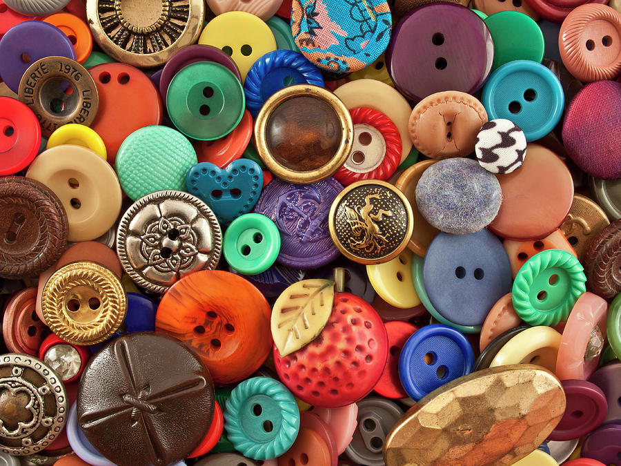Buttons Photograph by Jeff Suhanick