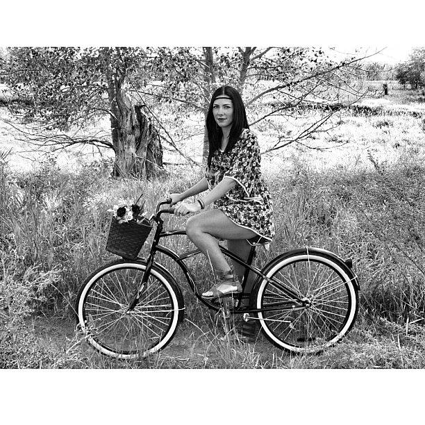 Vintage Photograph - #bw #bwmasters #monoart #vintage #bike by Ange Exile DuParadis