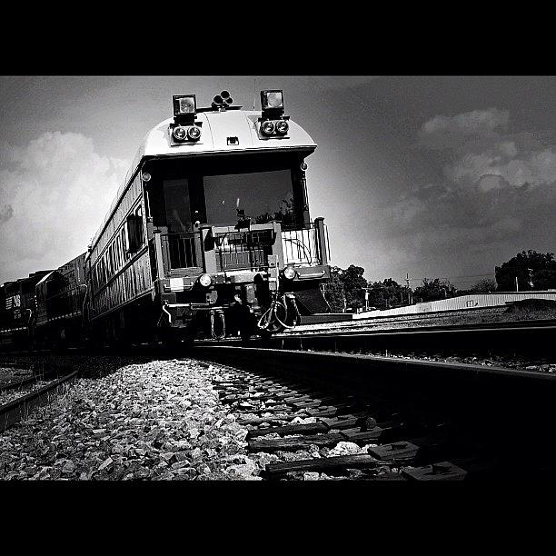 Train Photograph - #bwbeauty #bw_lover #bwlove #bnw by Jeff Summers