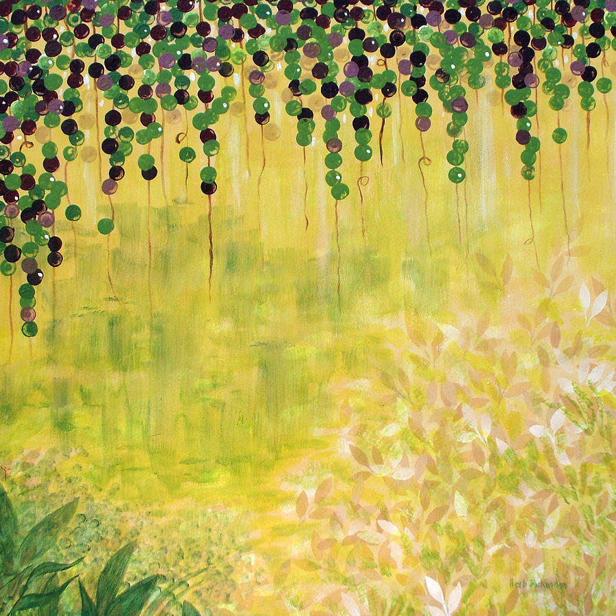 By The Arbor Painting by Herb Dickinson