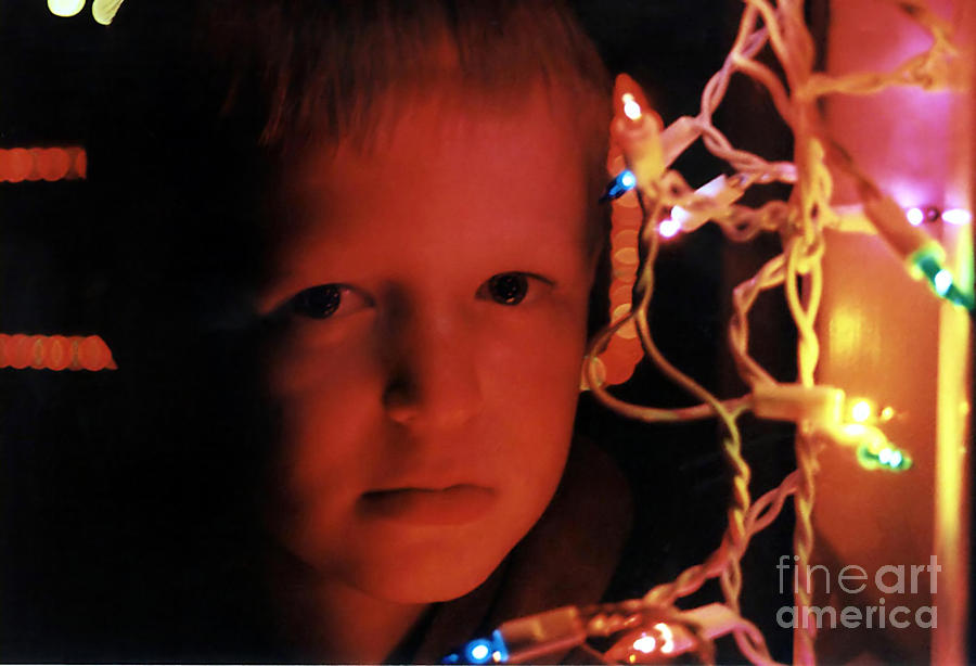 By The Glow Of Christmas Lights Photograph by Susan Stevenson
