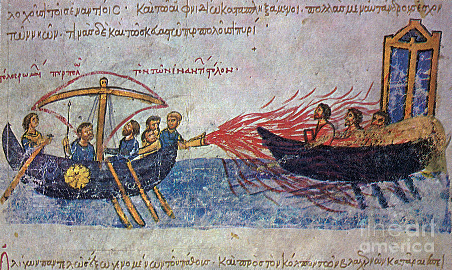 Byzantine Sailors  Photograph by Photo Researchers