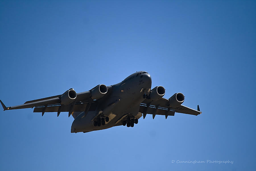 C-17 in Flight Photograph by Dorothy Cunningham