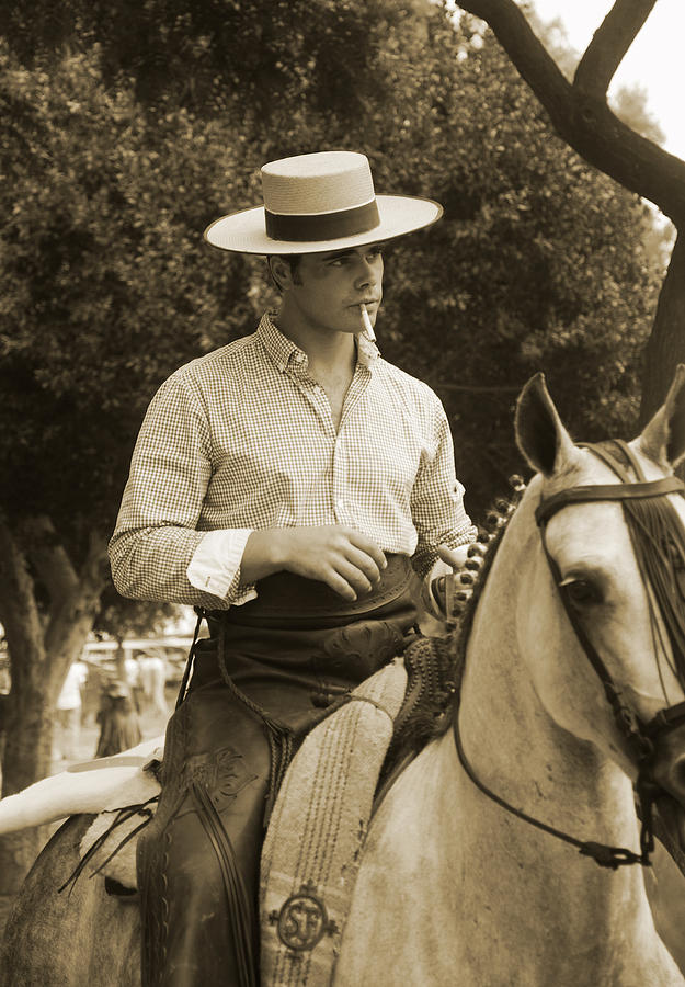 Caballero on his horse Photograph by Perry Van Munster