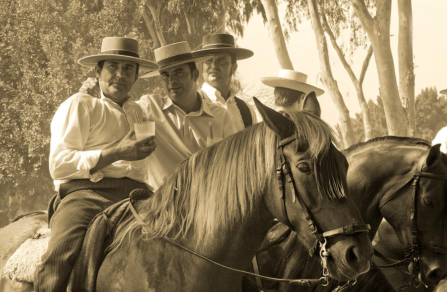 Caballeros and their horses Photograph by Perry Van Munster