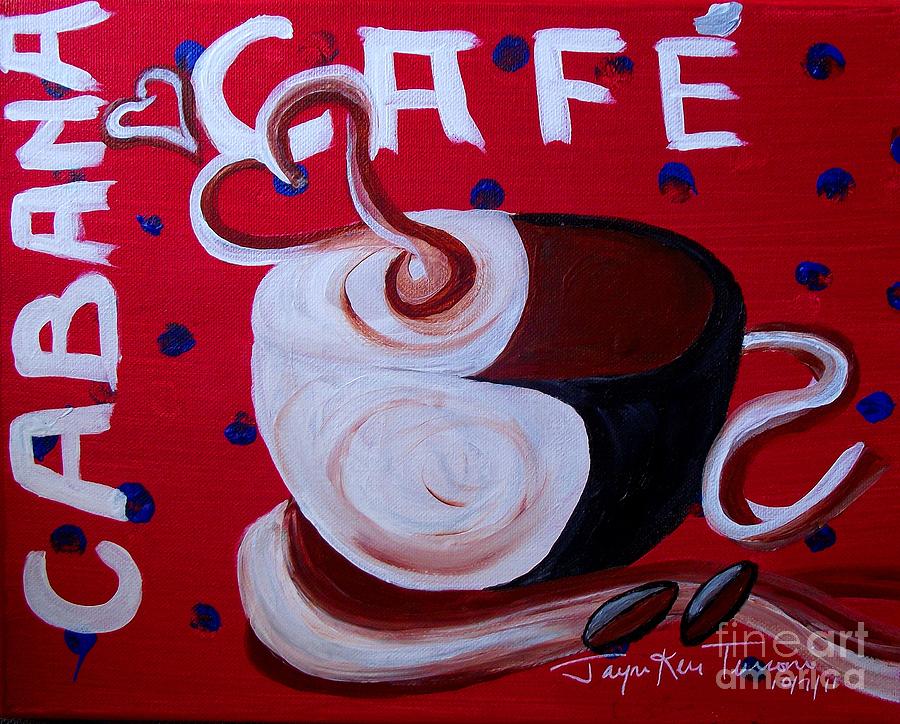 Cabana Cafe 5 Painting by Jayne Kerr 