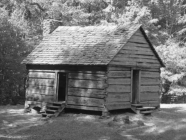 Cabin in Smokies Photograph by Val Oconnor