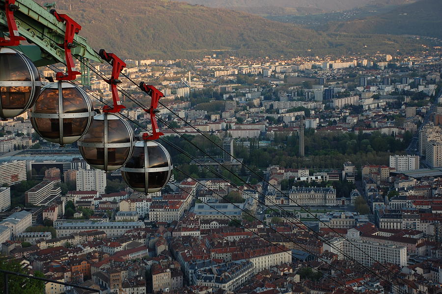 Cable car in Grenoble  Photograph by Dany Lison