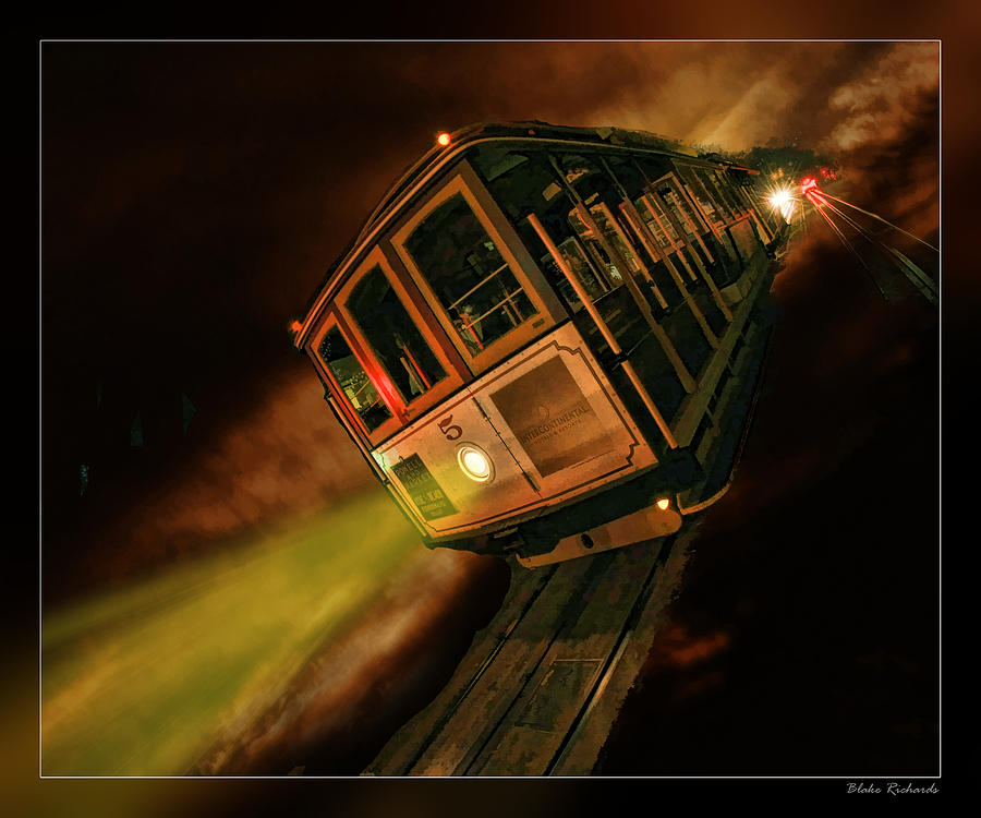 Cable Car Lights The Way Photograph by Blake Richards