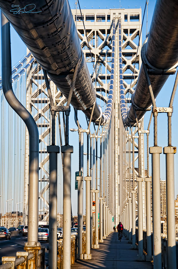 George Washington Bridge Photograph - Cable Vision by S Paul Sahm