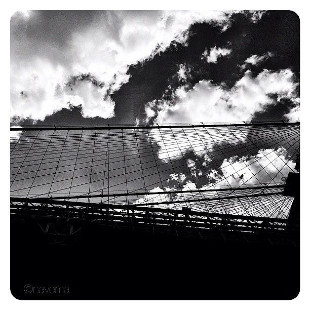 Blackandwhite Photograph - Cables & Clouds by Natasha Marco