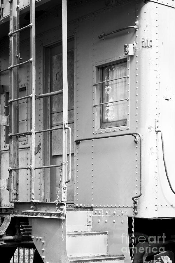 Caboose BW Photograph by Lawrence Burry