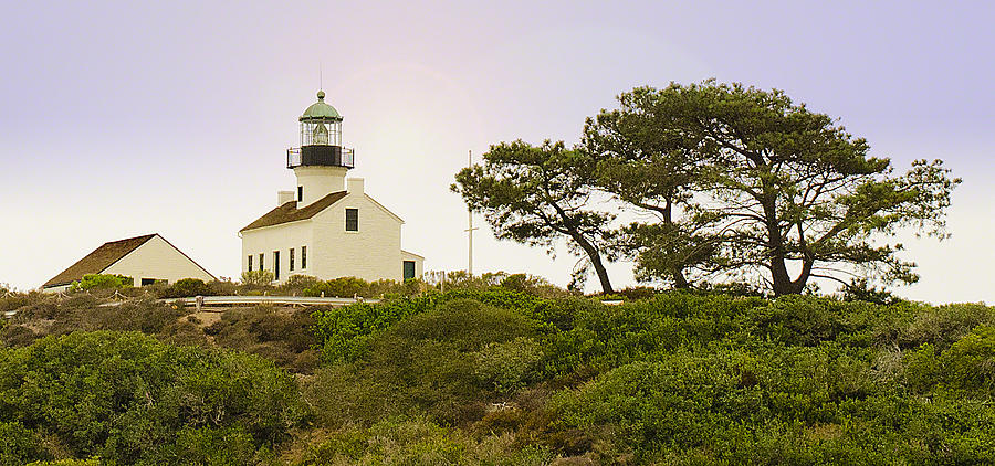 Cabrillo National Park Lighthouse Photograph by Mary Jane Armstrong