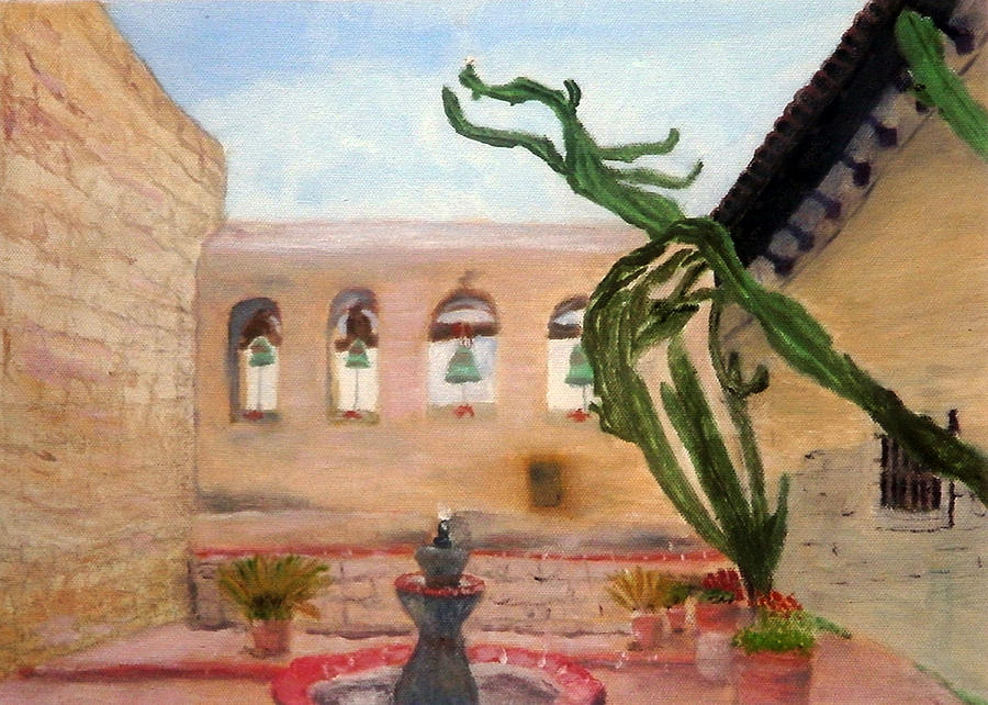Cactus Flower Painting by Brent  Harris