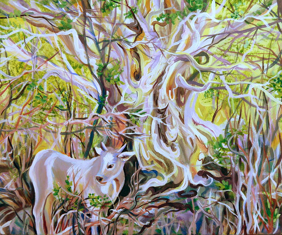 Cactus-tree Painting by Anna  Duyunova