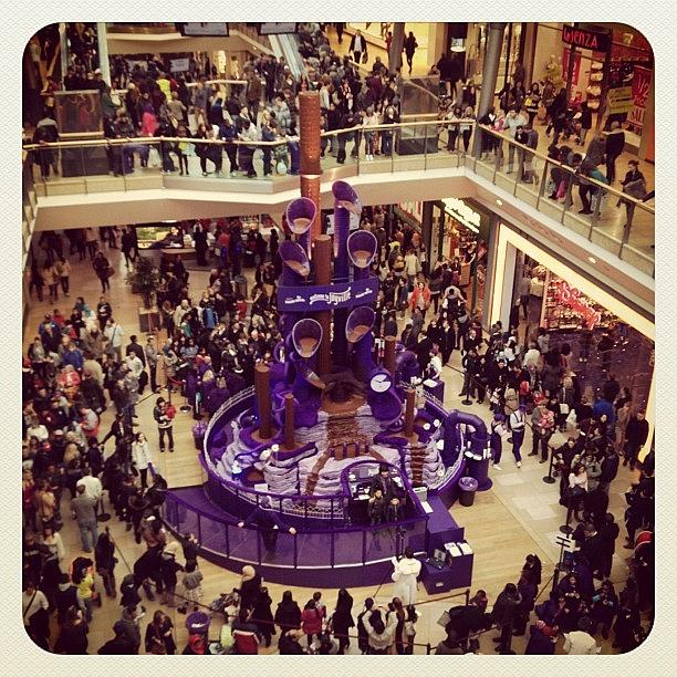 Bullring Photograph - #cadburys Musical Flowing Choc Tower At by Manee Authi 🇬🇧