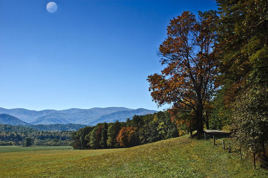 Mountain Photograph - Cades Cove Landscape by Carolyn Marshall