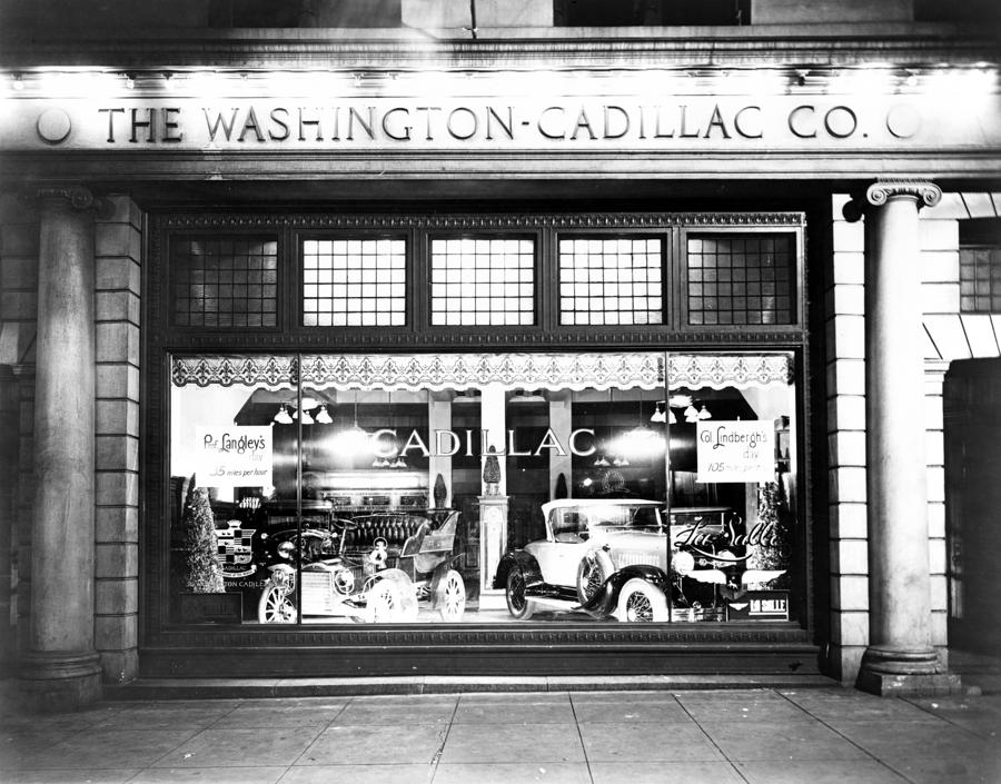 Cadillac Storefront, 1927 Photograph by Granger