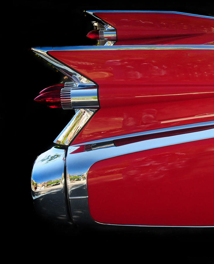Cadillac Tailfins Photograph by Dave Mills