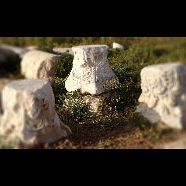 Israel Photograph - #caesarea #ruins #roman #israel by Kim Cafri
