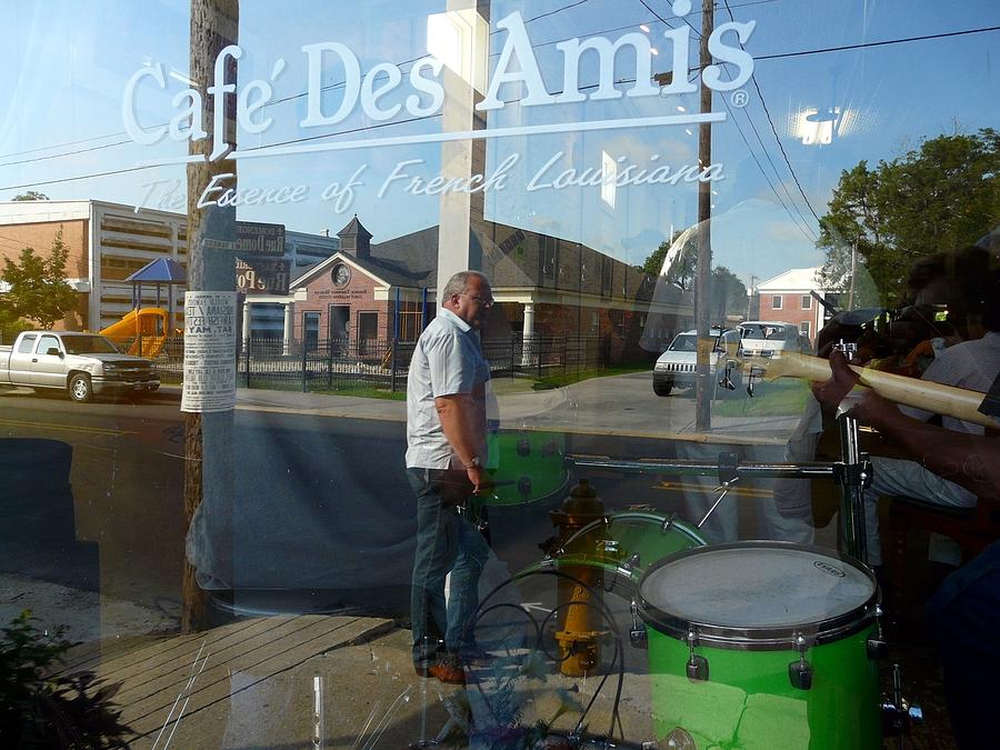 Drum Photograph - Cafe Des Amis by Rdr Creative