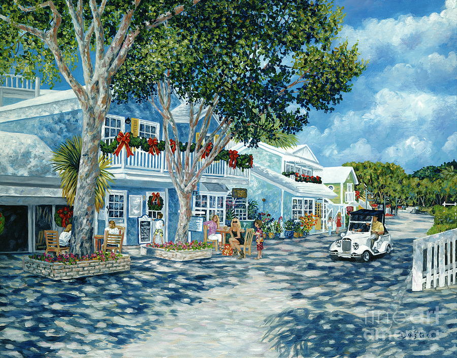 Ocean Reef Club Painting - Cafe des Artistes by Danielle Perry Ocean Reef Club Painting - Cafe des Artistes by Danielle Perry