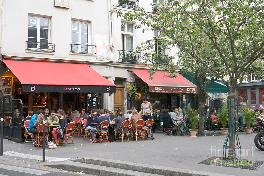 Cafe life in Paris Photograph by Fabrizio Ruggeri