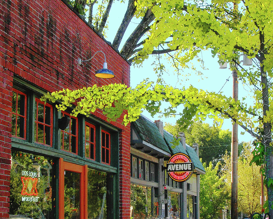 Cafe Ole and Young Ave Deli  Digital Art by Lizi Beard-Ward