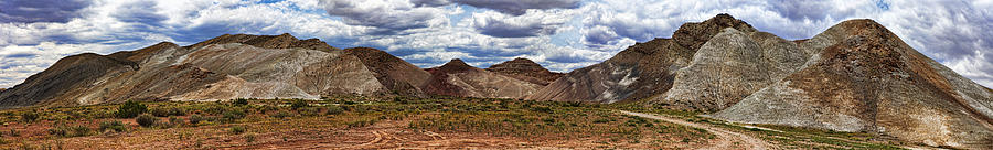 Cainesville Utah Badlands Panorama Photograph by Gregory Scott