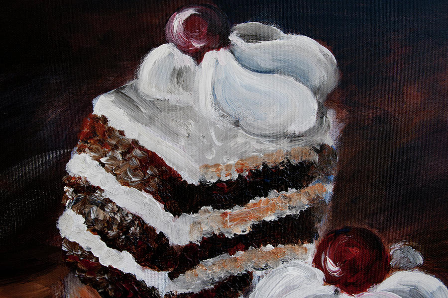 Cake 01 Painting by Nik Helbig