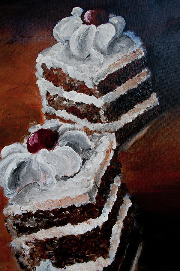 Cake 03 Painting by Nik Helbig