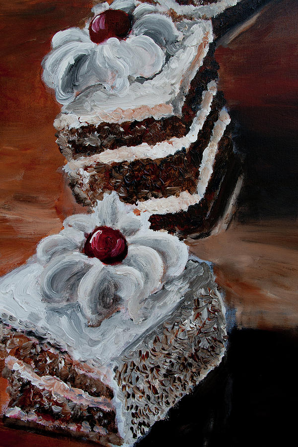 Cake 04 Painting by Nik Helbig