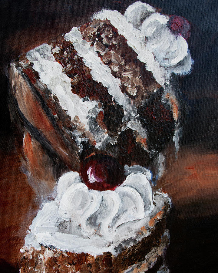 Cake 05 Painting by Nik Helbig