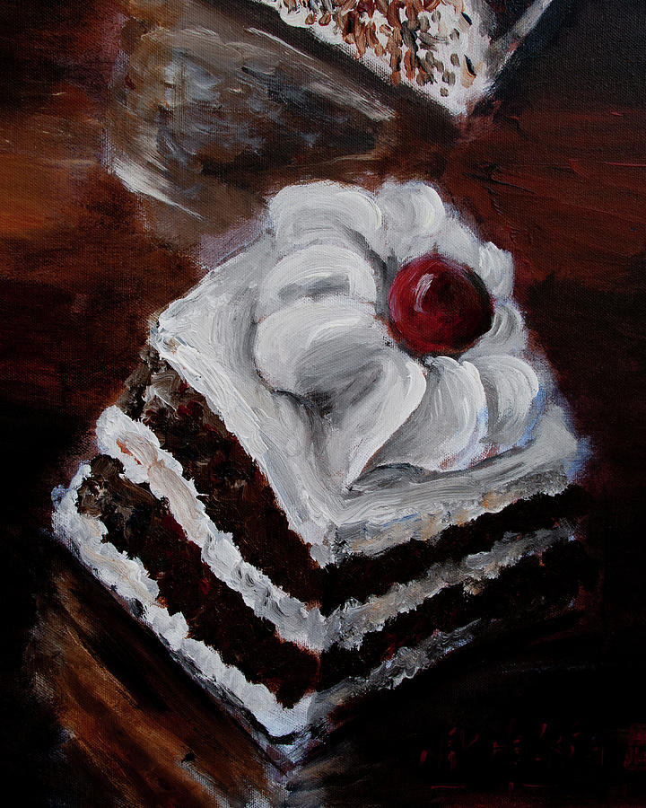 Cake 06 Painting by Nik Helbig