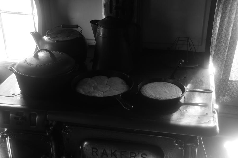 Vintage Photograph - Cakes on the Griddle by David Lee Thompson